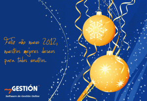 Feliz año nuevo 2012, nuestros mejores deseos para todos vosotros.