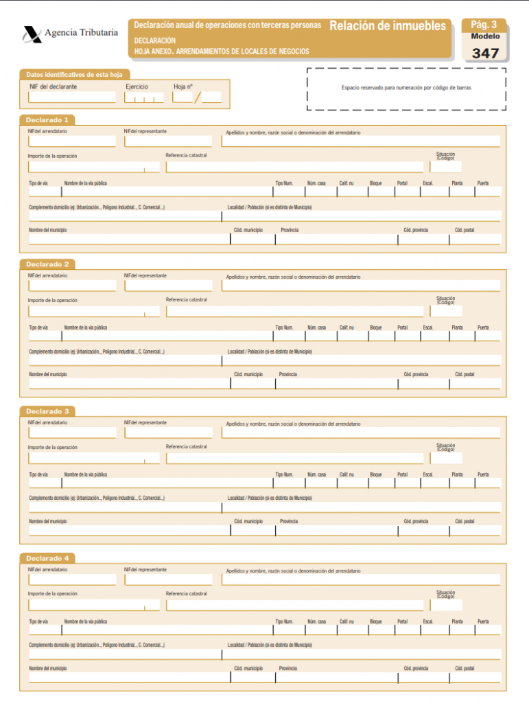 cumplimentar modelo 347
